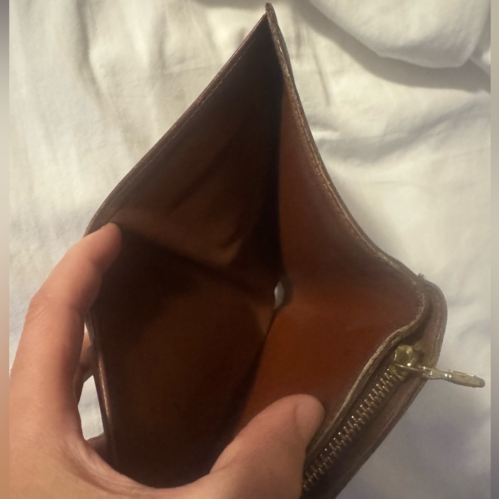 Louis Vuitton Monogram Canvas Brown and Gold Snap Closure Wallet - Picture 9 of 17